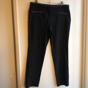 DKNY Crop ankle slacks black 12 NWOT